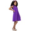 24sevenkid Girls Ruffle Cap Sleeve Knee Length Babydoll Dress - 4 of 4