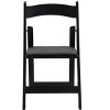 Anybear 4pcs Upholstered Folding Chair For Dining Room, Space Saving, Easy To Carry, Black Shelf+Black Cushion - 2 of 4