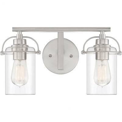 Quoizel Lighting Emerson 2 - Light Vanity in  Brushed Nickel