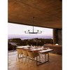 Leila 6-Light Chandelier - Modern Steel Design with Empire Shades, Dimmable, Damp Rated - 4 of 4