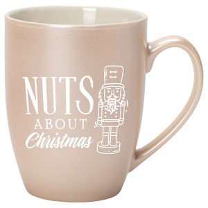 Elanze Designs Nuts About Christmas Precious Pearl 10 ounce New Bone China Coffee Cup Mug - 1 of 4