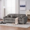 JUJABU 84" Corduroy Modern Sofa, Sectional Love Seat Couch with Upholstered - 3 of 4