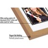 Americanflat 11x18 Oak Graduation Frame | 2 Opening Mat Displays 5"x7" Photo and 8.5"x11" Diploma. Tempered Shatter-Resistant Glass - 3 of 4