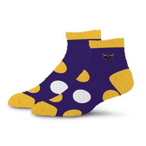 NCAA Minnesota State Mavericks Big Dot Fuzzy Sleep Soft Socks - 1 of 3
