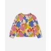 Deux par Deux Girl Printed French Terry Sweatshirt Fruits on Yellow Background - 10 Years - 4 of 4
