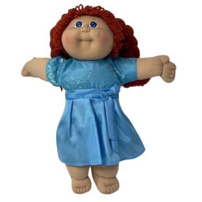 Doll Clothes Superstore Blue Party Lace Trimmed Dress Fits 15 - 16 Inch Baby And Cabbage Patch Kid Dolls