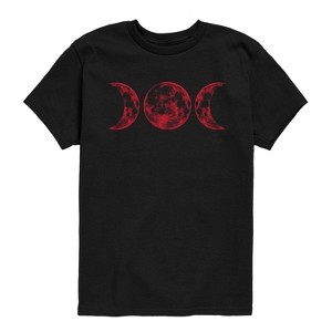 Boys' - Instant Message - Scarlet Red Moon Short Sleeve Graphic T-Shirt - 1 of 4