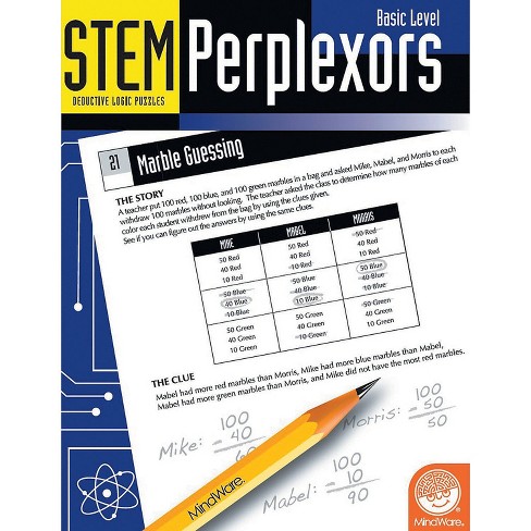 MindWare Stem Perplexors: Level Basic - Brainteasers - 50 Puzzles - image 1 of 3