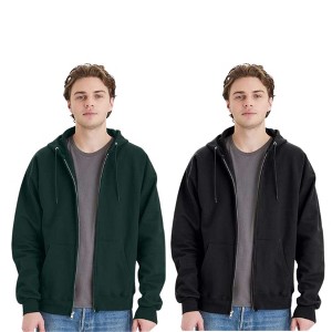 EG PRO Men Hoodies Full Zip Hooded Sweatshirts Ultimate Cotton 2-Pack - 1 of 4