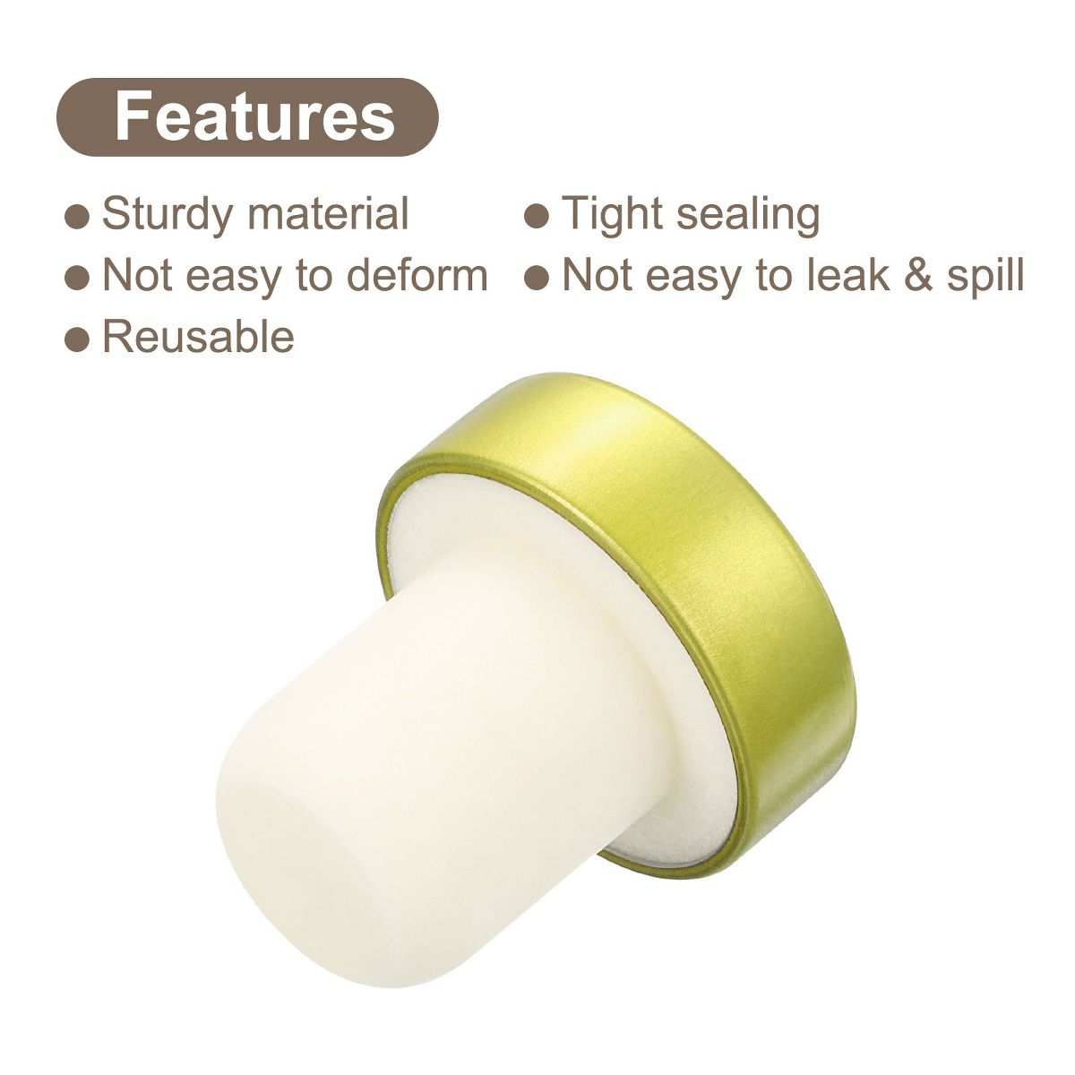 Unique Bargains Reusable Cork T-shaped Stoppers for Wine Bottles Crafts - thumbnail 10