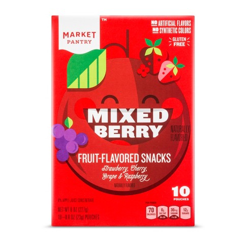 Mixed Berry Fruit Flavored Snacks 10ct Market Pantry Target