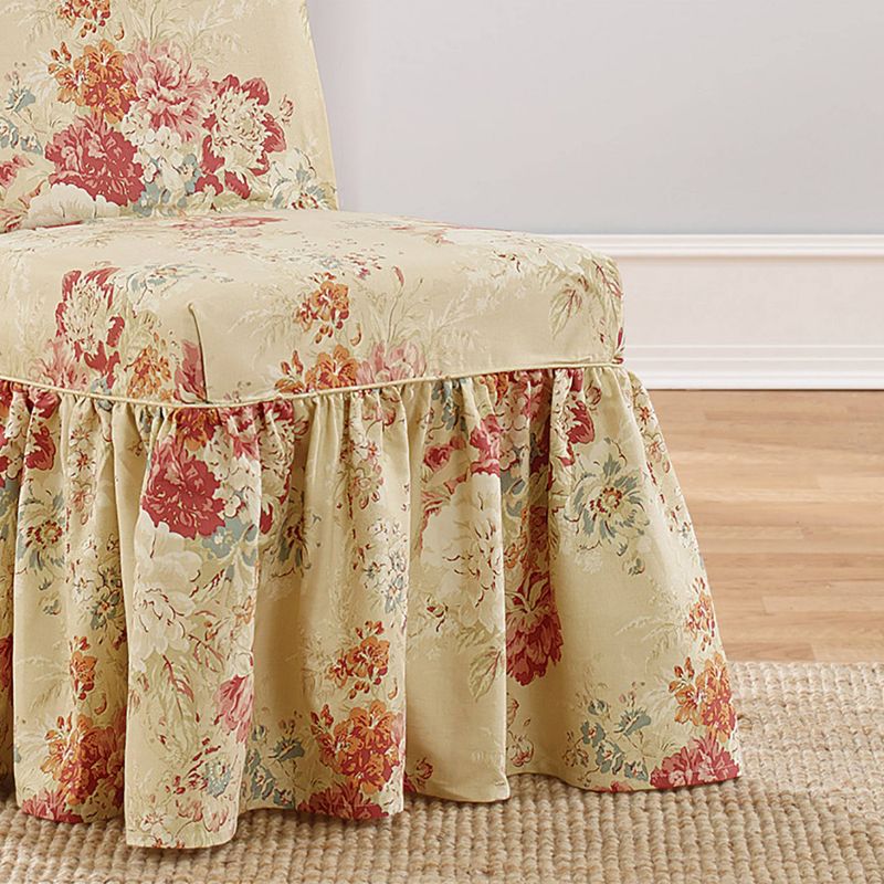 Ballad Bouquet Long Chair Slipcover Blush - Waverly Home, 2 of 5