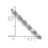 Black Bow Jewelry 2.75mm 10k White Gold Solid Diamond Cut Rope Chain Necklace - 4 of 4