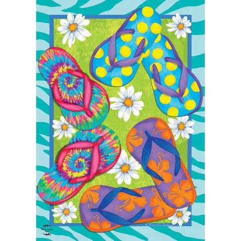 Fun Flip Flops Summer House Flag 28