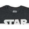 Star Wars Men's Simple Logo Adult Charcoal Heather Short Sleeve T-Shirt - 3 of 3