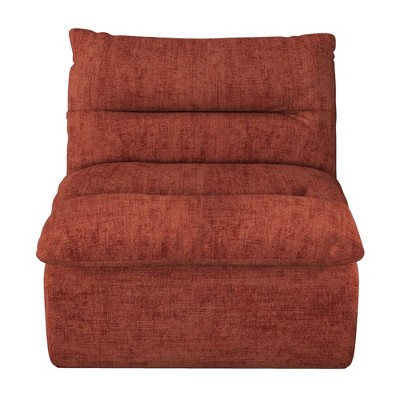 AZL1 Life Concept Sofas Single Corner Comfy Accent Bean Bag Couch, Modern Armless Floor Lounge, for Livingroom Bedroom, Orange, 33"*36"*32.5"