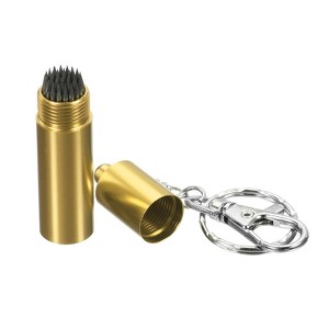 Unique Bargains Snooker Billiard Pool Cue Tip Shaper Pool Cue Stick Tip Repair Billiard Cue Care Accessory with Keychain - 1 of 4