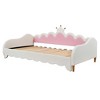 NicBex 75" Twin Size Day Bed with Trundle, Morden Daybed with LED Lights and Crown Headboard for Bedrooms - 4 of 4