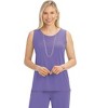 Collections Etc Flattering Stretch Knit Sleeveless Tank Top - 2 of 4