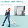 PAGED Folding Camping Chairs Chaise Lounge Chairs for Adults with Wheels 5 Level Adjustable Backrestfor Camping, Garden, Balcony, Patio - 4 of 4