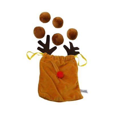 Midlee Reindeer Poop Plush Christmas Dog Toy