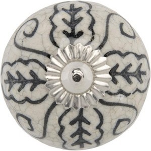 Mela Artisans Mela Artisans 12-Pack Ceramic Knobs for Dresser Drawers Cabinet Handle for Kitchen, Wardrobe 1.77"x1.10" - 1 of 3