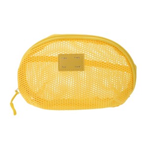 Unique Bargains Mesh Hand-held Sundries Makeup Bag 1 Pc - 1 of 4
