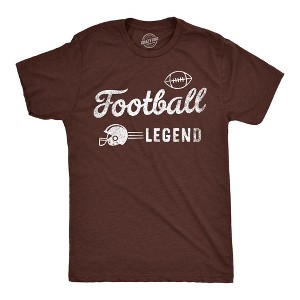 Mens Football Legend Funny T Shirts Sarcastic Sports Graphic Tee For Men - Crazy Dog Men's T Shirt - 1 of 4