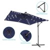 Sonkuki 8.2×8.2FT LED Solar Lighted Outdoor Patio Umbrella, Square Canopy Offset Umbrella for Villa Gardens, Lawns and Yard - 4 of 4