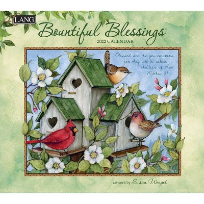 2022 Wall Calendar 12 Month 13.4"x24" Bountiful Blessings - Lang