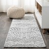 Jordan High-Low Pile Art Deco Geometric Indoor/Outdoor Area Rug  - JONATHAN Y - 4 of 4