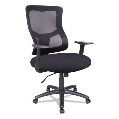 Alera Alera Elusion II Series Mesh Mid-Back Swivel/Tilt Chair, Supports Up to 275 lb, 18.11" to 21.77" Seat Height, Black
