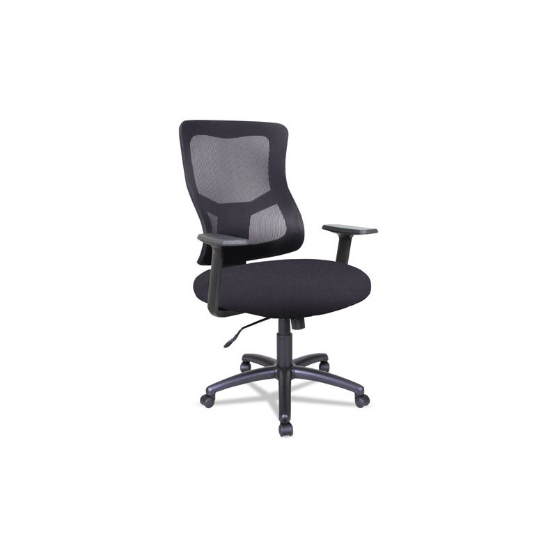 Alera Alera Elusion II Series Mesh Mid-Back Swivel/Tilt Chair, Supports Up to 275 lb, 18.11" to 21.77" Seat Height, Black, 1 of 7