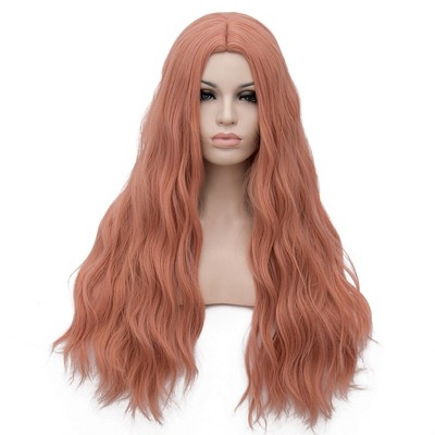 Unique Bargains Women's Curly Wigs 28" with Wig Cap