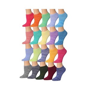 Unique Color No Show Socks - 20 Pairs - 1 of 4