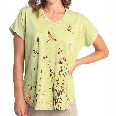 Women's Together Mineral Washed Cotton Short Sleeve Top - Jess & Jane