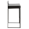 LumiSource Set of 3 Fuji Stacker Counter Height Barstools Black Metal/Black PU - 3 of 4