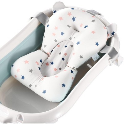Image of Childlike Behavior Newborn Baby Bath Tub Seat Cushion - White