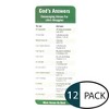 God's Answers Verses Emerald with Cream Cardstock Bookmarks, Pack of 12 - 2 of 2