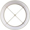 Springcrest Distressed Faux Paper Medium Lamp Shade 13" Top x 15" Bottom x 11" Slant (Spider) Replacement with Harp - 3 of 4