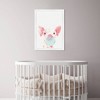 15"x21" Piglet Bubblegum Animals Framed Art Print - Wynwood Studio: Modern Wall Decor, White Frame - 3 of 4