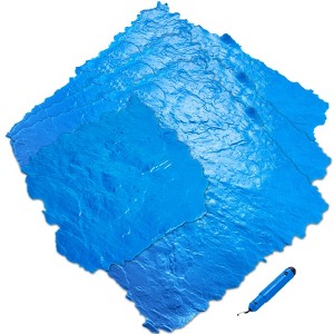 VEVOR Concrete Stamps Mat, 36 x 36 in & 18 x 18 in, 4 pcs Concrete Texturing Skin Polyurethane Stamp Stone Tile Texture Mat, Blue - 1 of 4