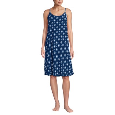 Lands' End Women's Cooling Knee Length Slip Nightgown