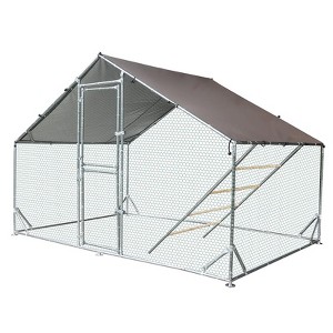 Aivituvin Large Metal Chicken Run for Chickens, Ducks, Rabbits, and Small Animals-AIR7022 - 1 of 4