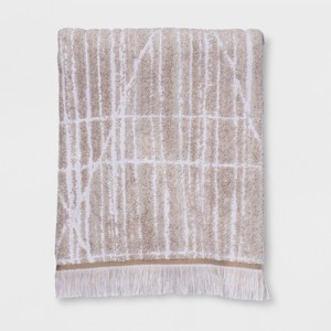 Diamond Lines Bath Towel Khaki - Project 62 , Brown