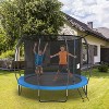 FDW 8/10/12/14FT Trampoline with Enclosure Net Outdoor Jump Rectangle Trampoline - ASTM Approved-Combo Bounce Exercise Trampoline - 2 of 4