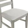 New Classic Furniture,Pascal 59" Retangular Wood Dining Set With 6 Chairs In Driftwood - 3 of 4