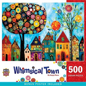 MasterPieces Whimsical Town - My Happy Place 500 Piece Puzzle - 1 of 4