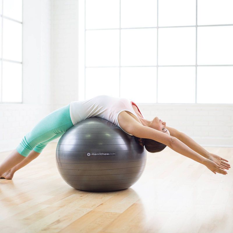 Stott Pilates Stability Ball with Pump - Gray (75cm), 3 of 7