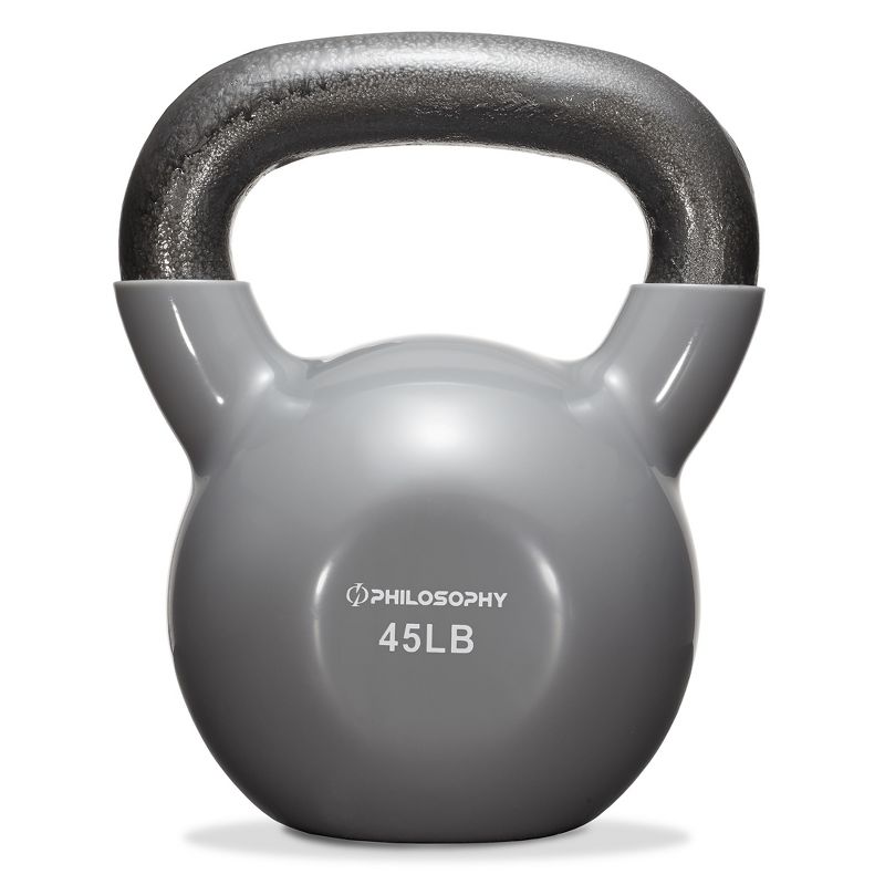 Philosophy Gym Vinyl Coated Cast Iron Kettlebell Weights  - Gray, 2 of 7